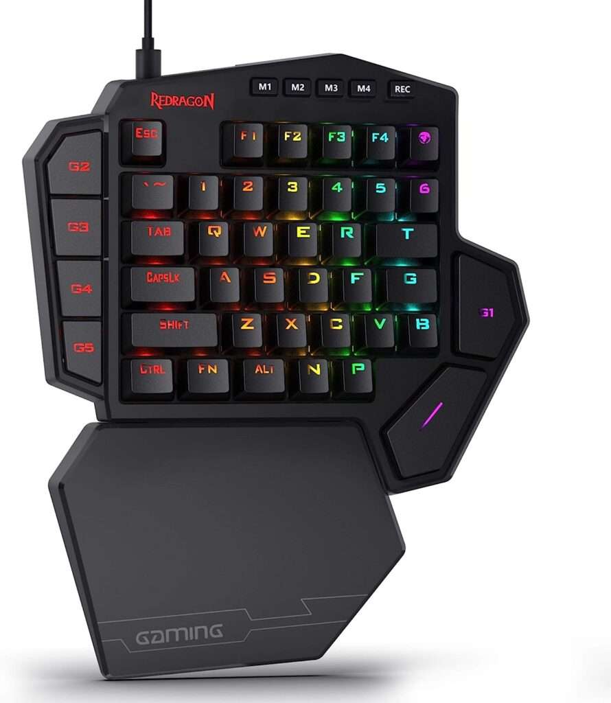 One-Handed RGB Mechanical Gaming Keyboard