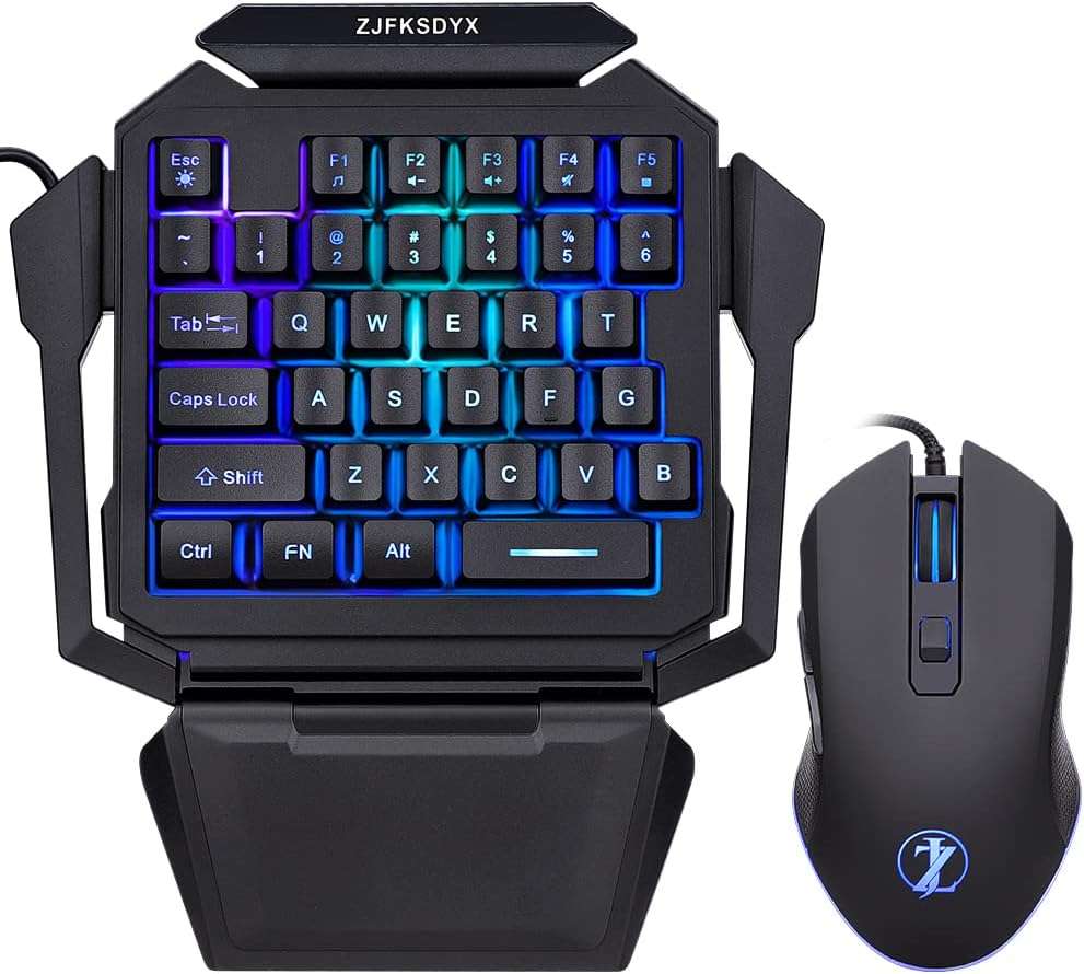 ZJFKSDYX One-Handed Gaming Keyboard 